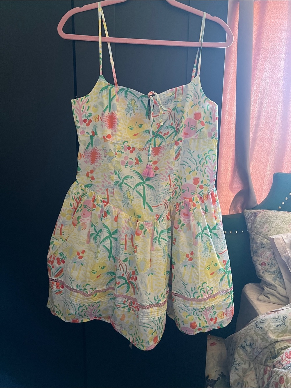 Roller Rabbit Pastel Multi Floral Mini Sundress